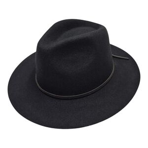 Brixton Wesley Black Wool Felt Hat Festival Boho Western